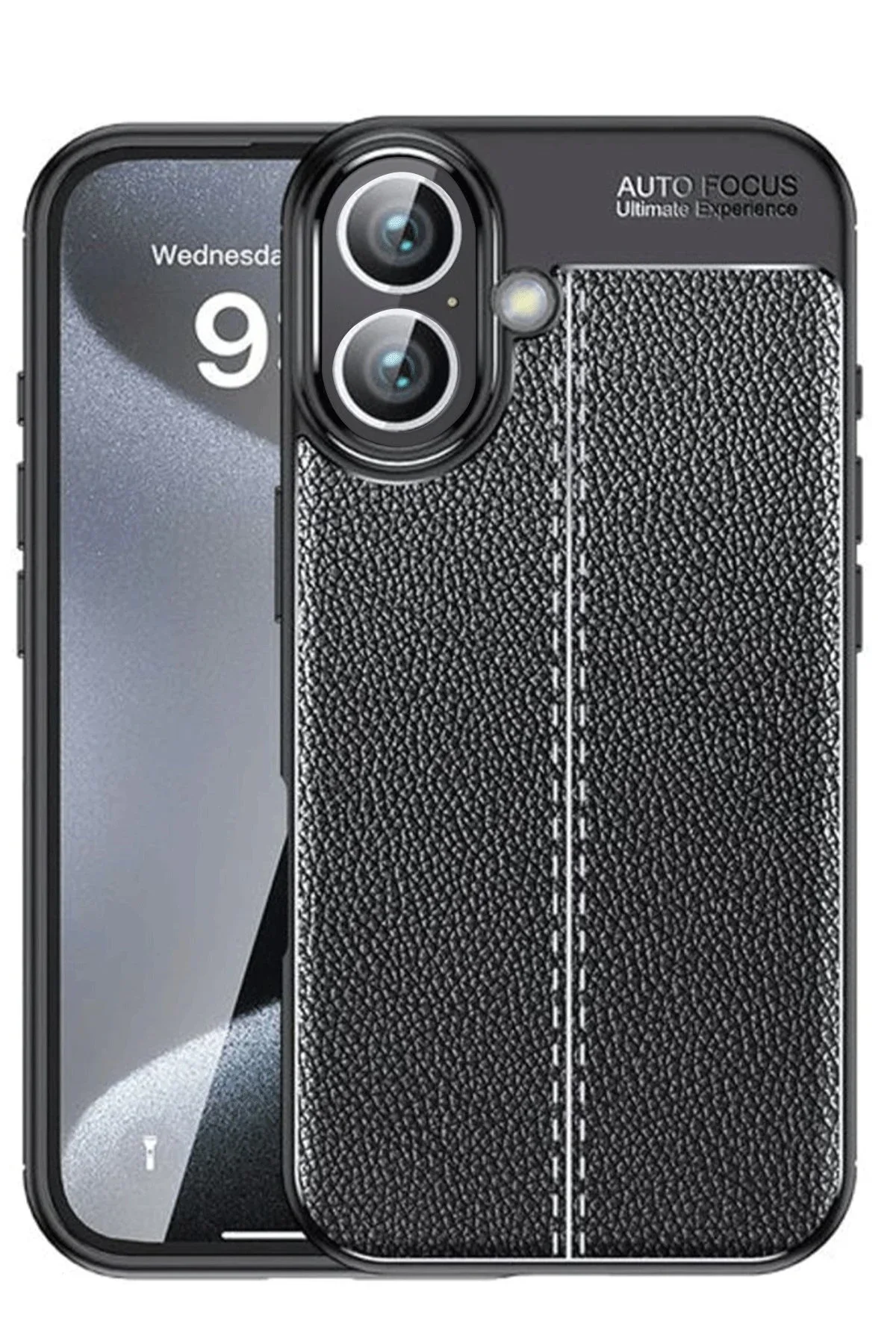 Newface İphone 16 Kılıf Auto Focus Kapak - Siyah