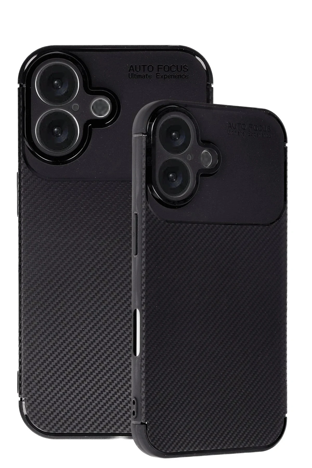 Newface İphone 16 Kılıf Auto Focus Karbon Kapak - Siyah