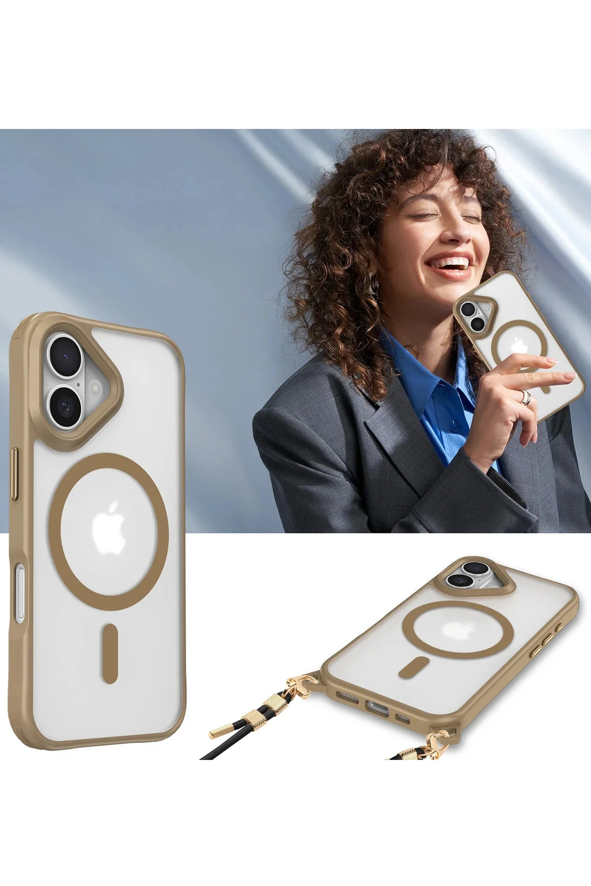 Newface İphone 16 Kılıf Enka Magsafe Silikon Kılıf - Lacivert