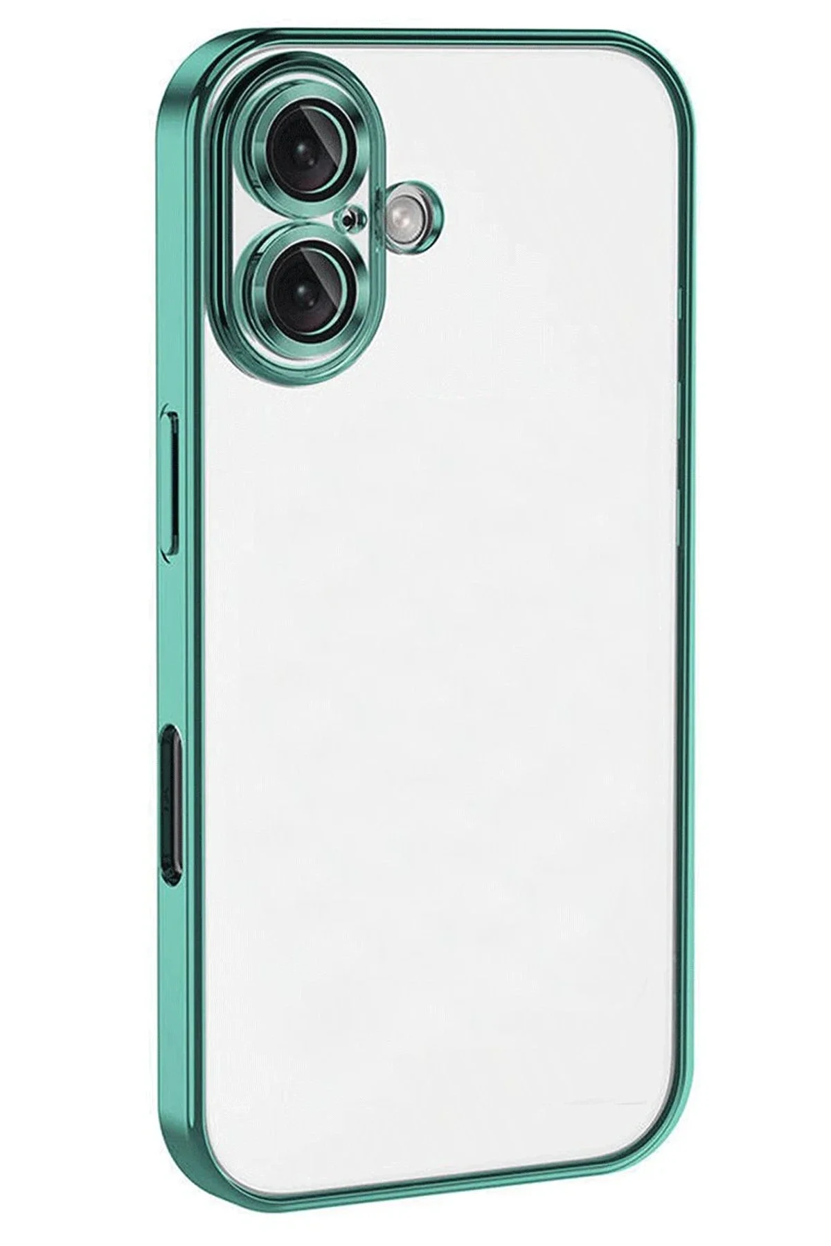 Newface İphone 16 Kılıf Razer Lensli Silikon - Turkuaz