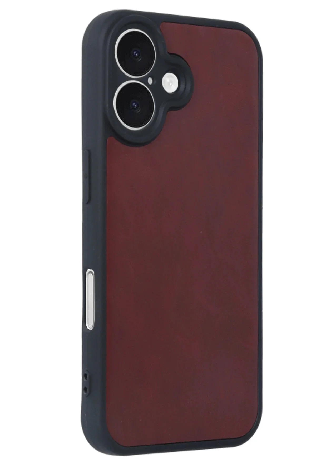 Newface İphone 16 Kılıf Aras Deri Kapak - Bordo