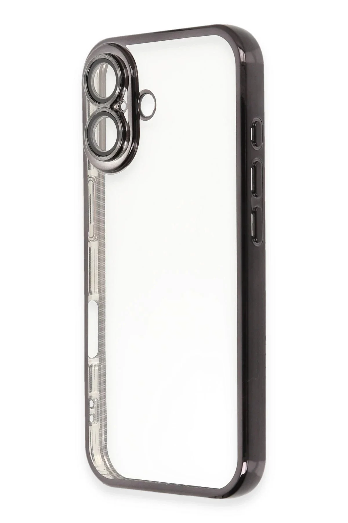 Newface İphone 16 Plus Kılıf Razer Lensli Silikon - Siyah
