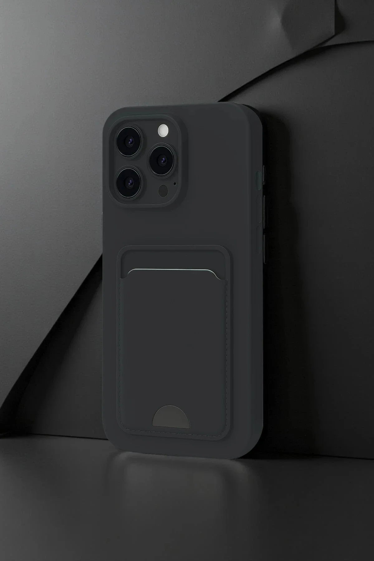 Newface İphone 16 Plus Kılıf Kelvin Kartvizitli Silikon - Bordo