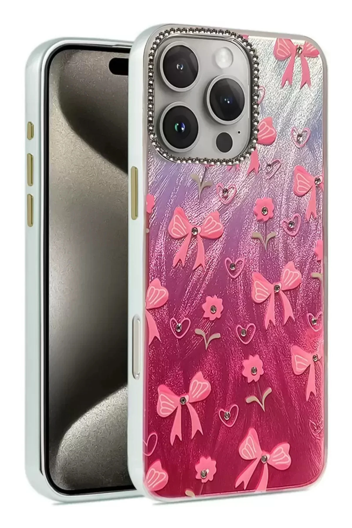 Newface İphone 16 Pro Max Kılıf Blade Aynalı Desenli Kapak - Desen 3