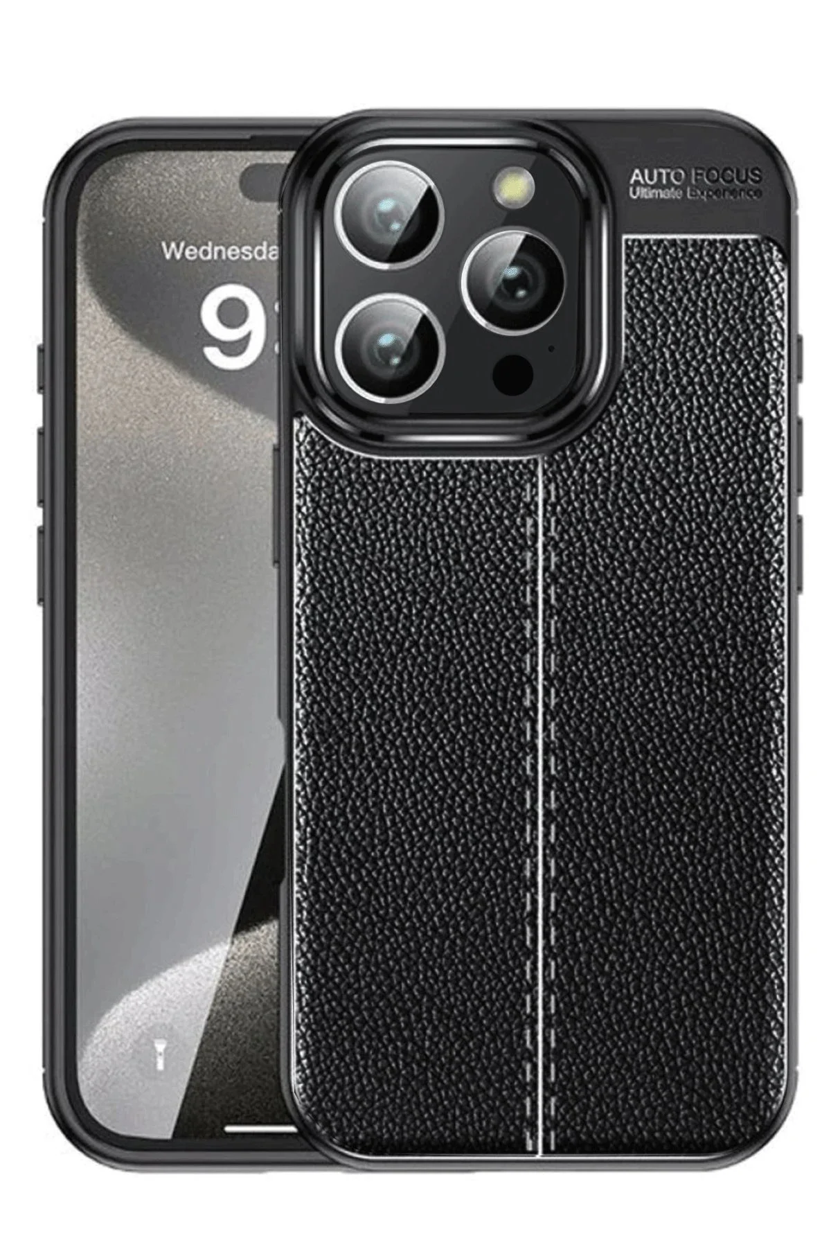 Newface İphone 16 Pro Max Kılıf Auto Focus Kapak - Siyah