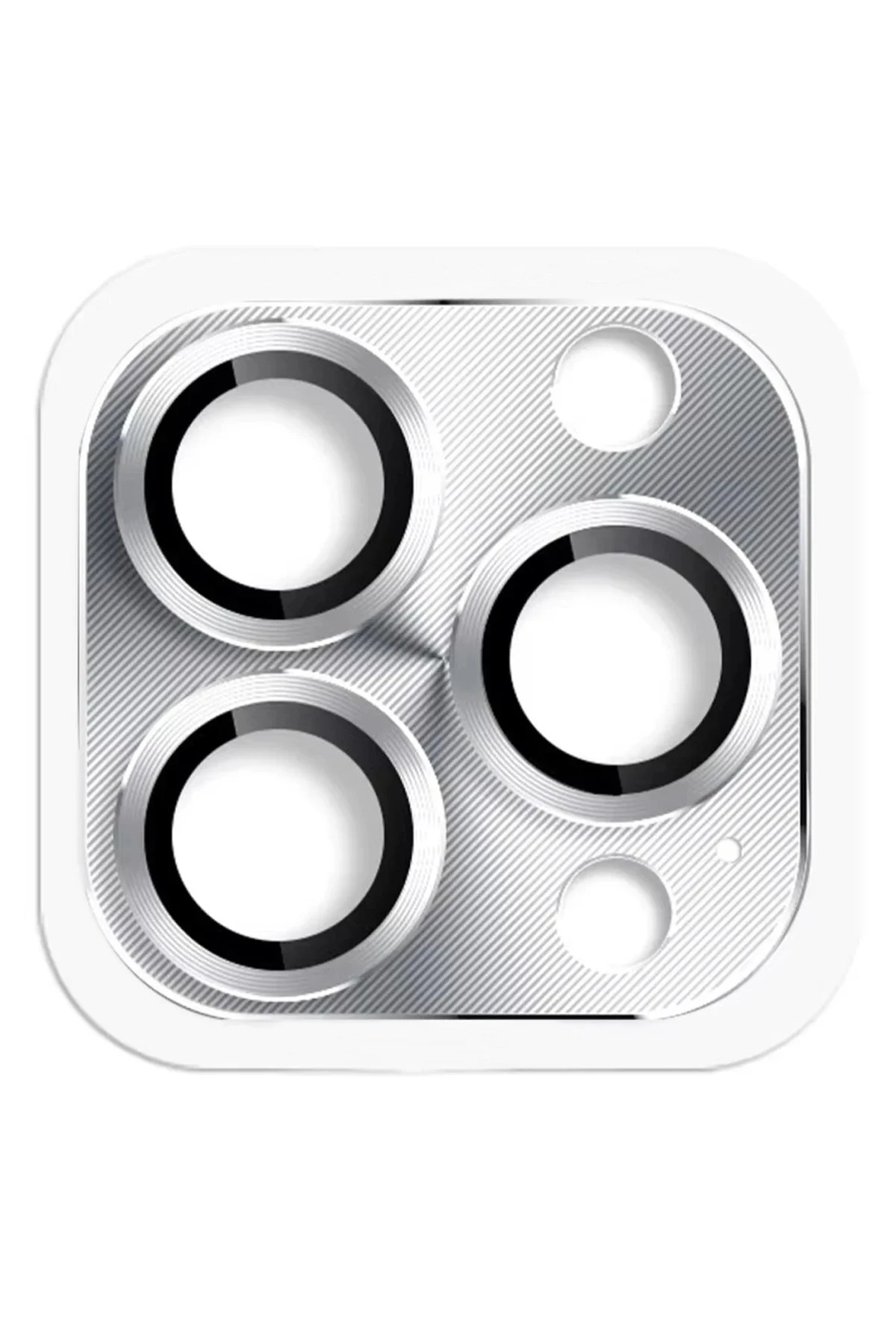 Newface İphone 16 Pro Max Pers Alüminyum Kamera Lens - Gümüş
