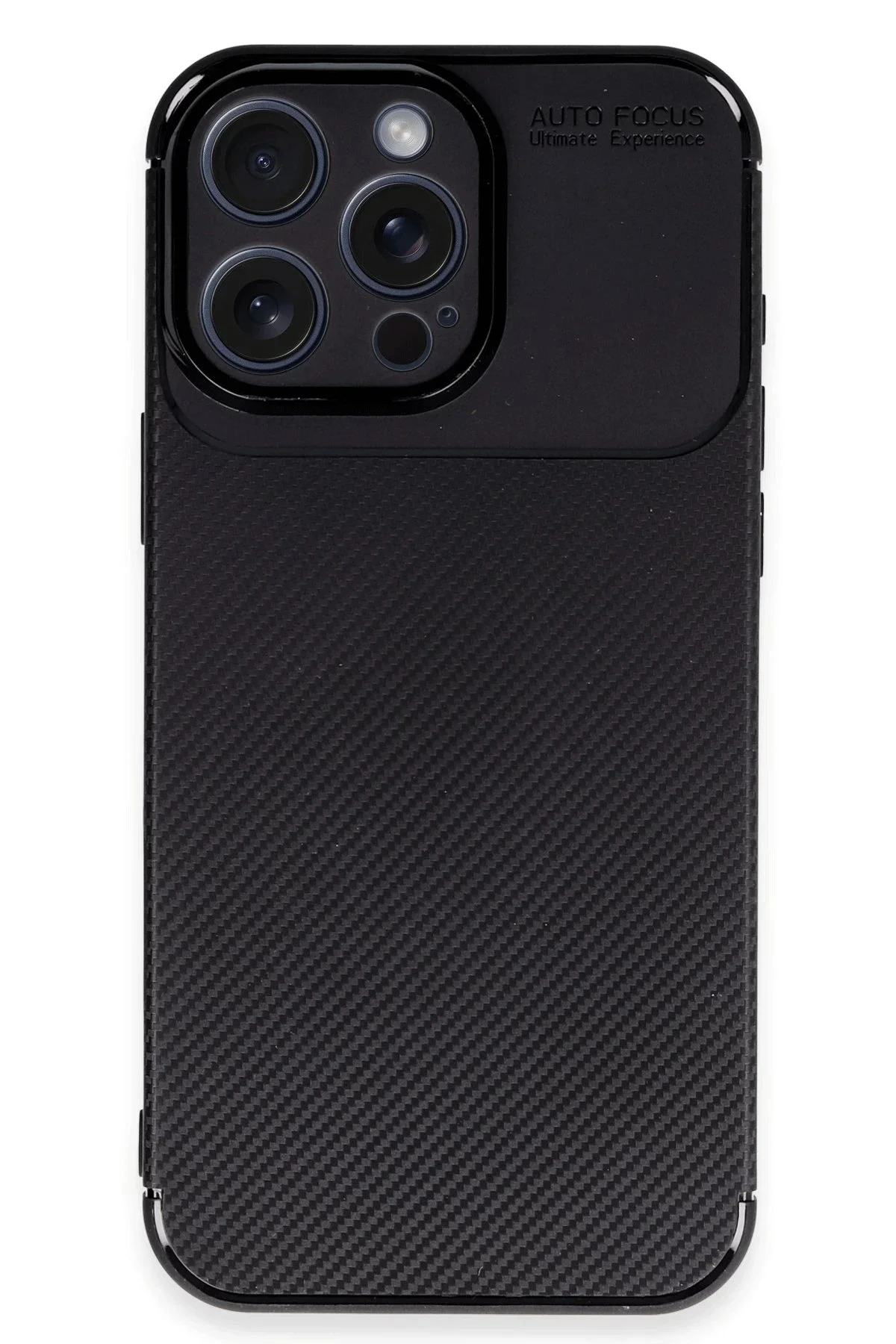 Newface İphone 16 Pro Kılıf Auto Focus Karbon Kapak - Siyah