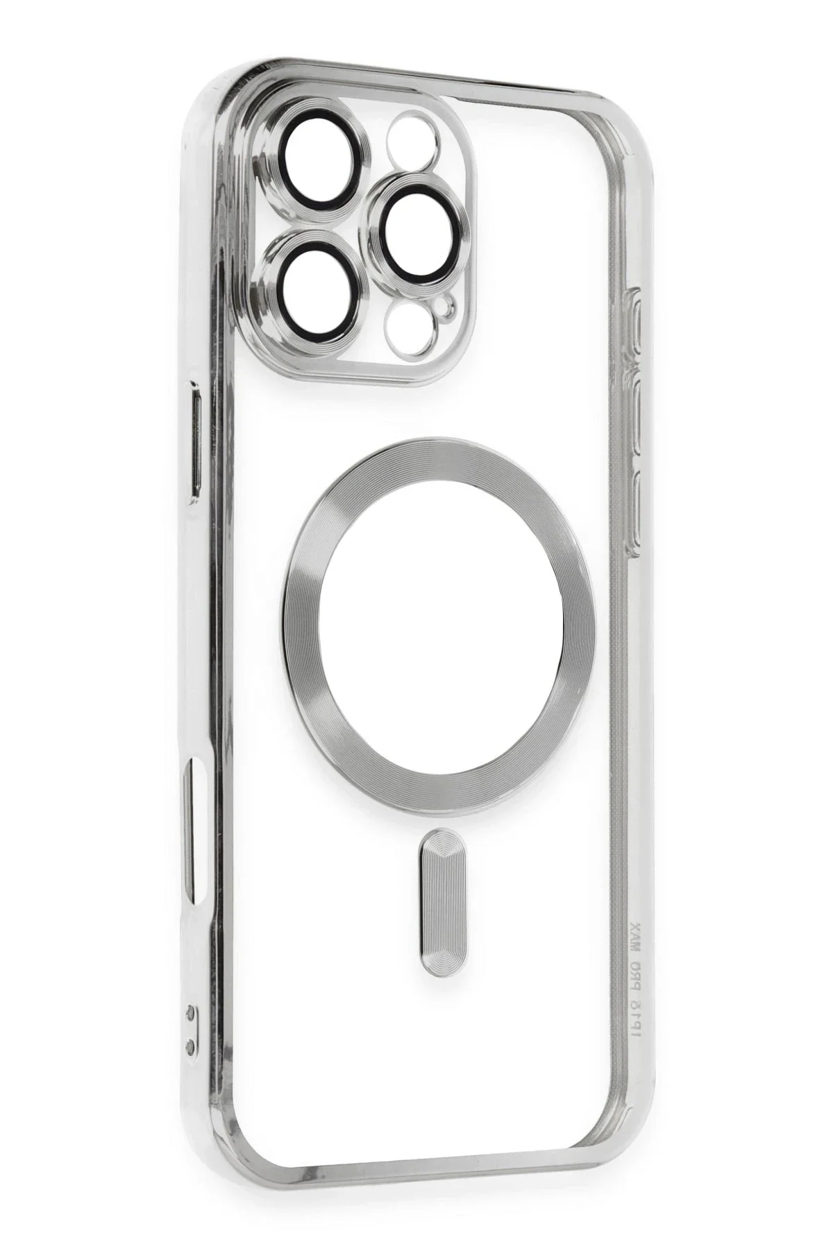 Newface İphone 16 Pro Kılıf Kross Magneticsafe Kapak - Gümüş