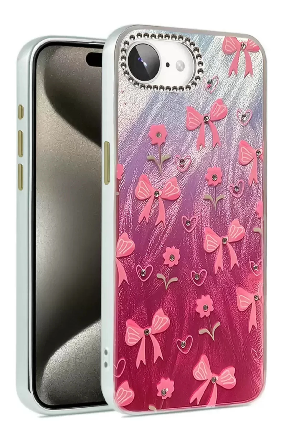 Newface İphone 16e Kılıf Blade Aynalı Desenli Kapak - Desen 3