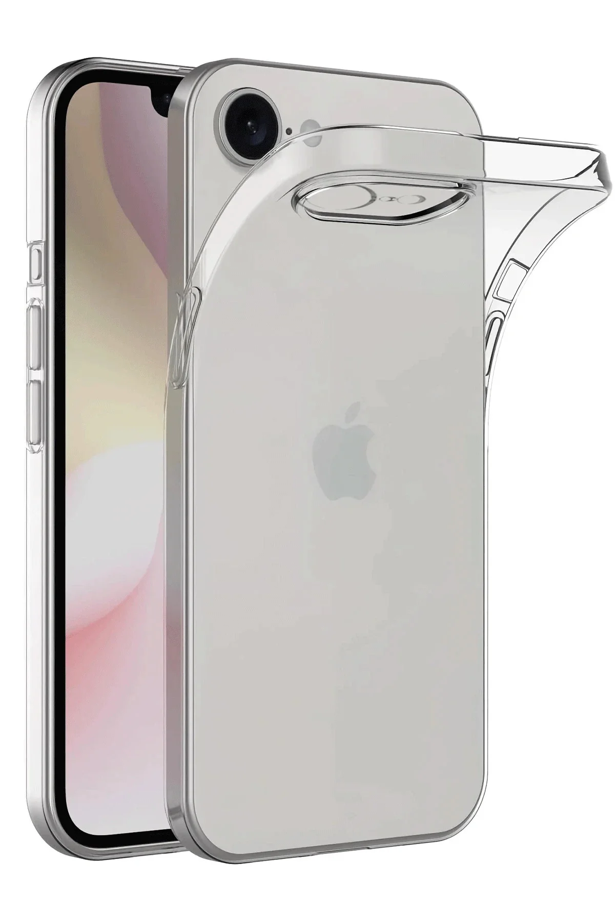 Newface İphone 16e Kılıf Lüx Şeffaf Silikon