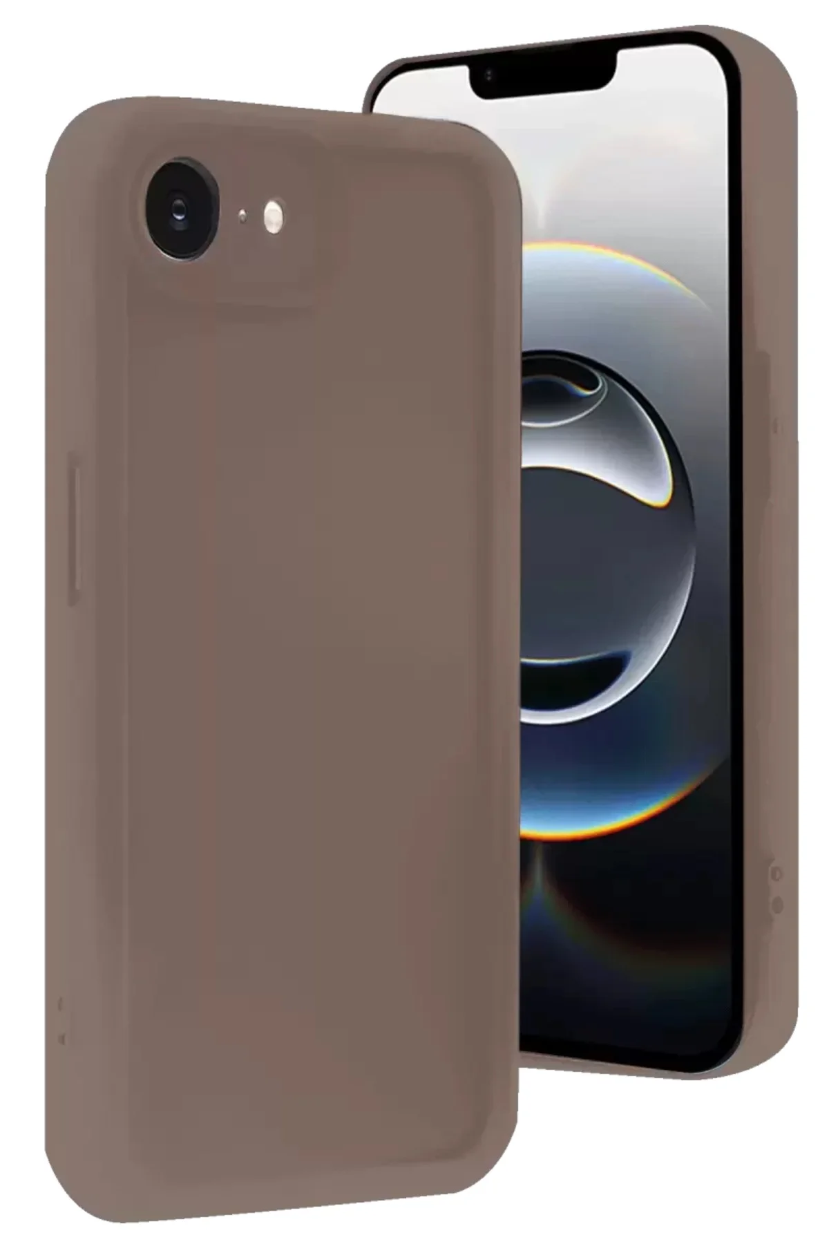 Newface İphone 16e Kılıf Viera Silikon - Kahverengi