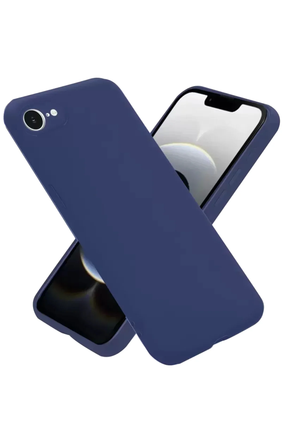 Newface İphone 16e Kılıf First Silikon - Lacivert