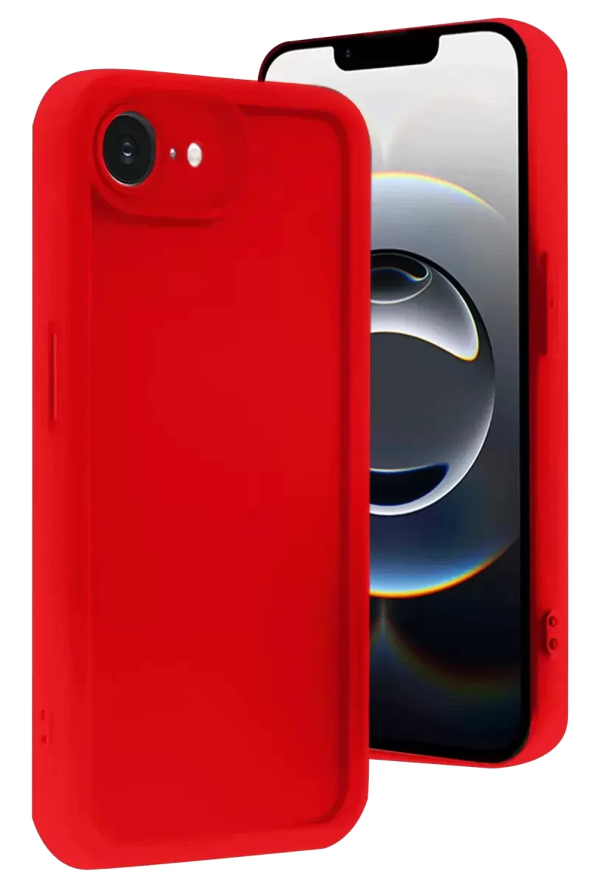 Newface İphone 16e Kılıf Viera Silikon - Kırmızı