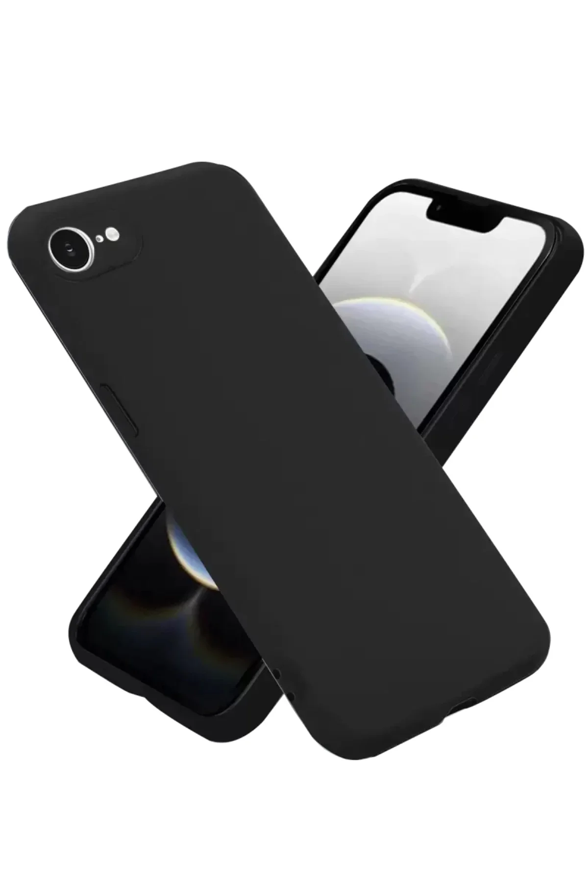 Newface İphone 16e Kılıf First Silikon - Siyah