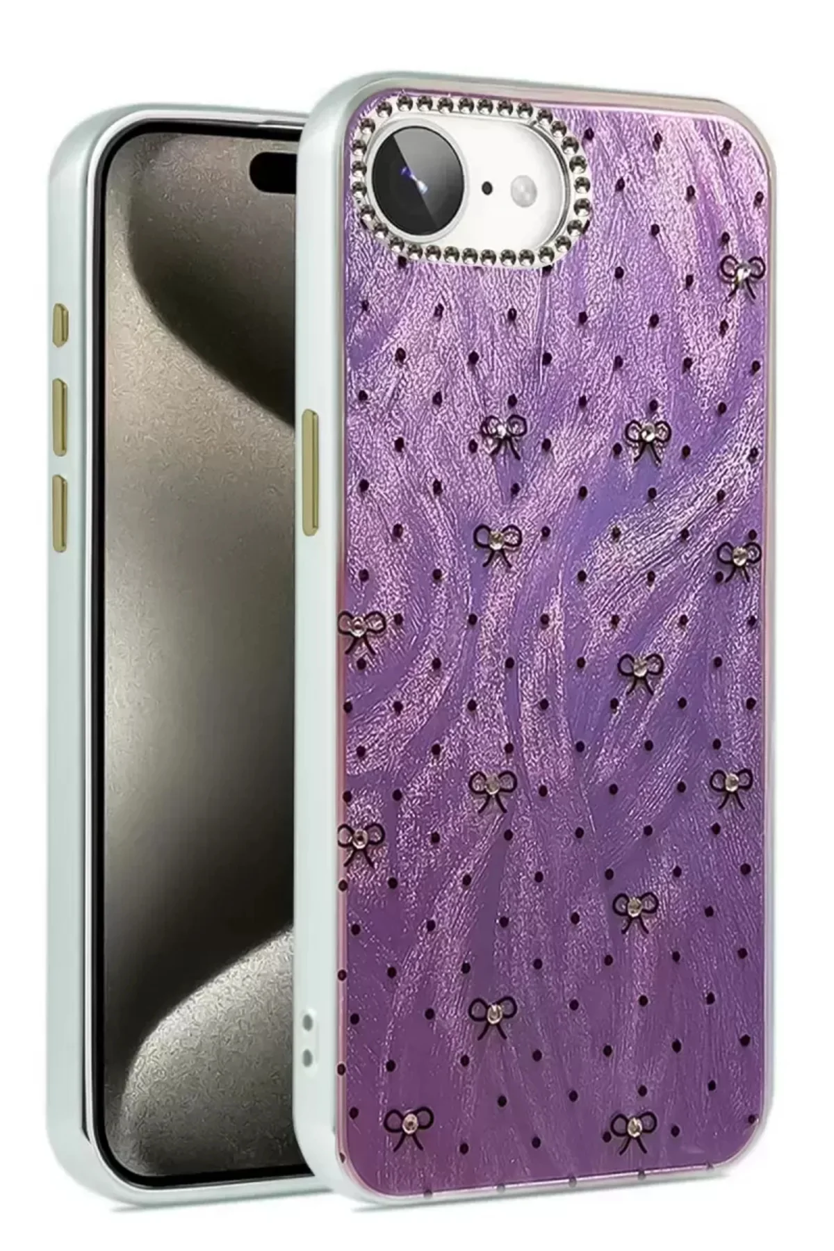Newface İphone 16e Kılıf Blade Aynalı Desenli Kapak - Desen 2