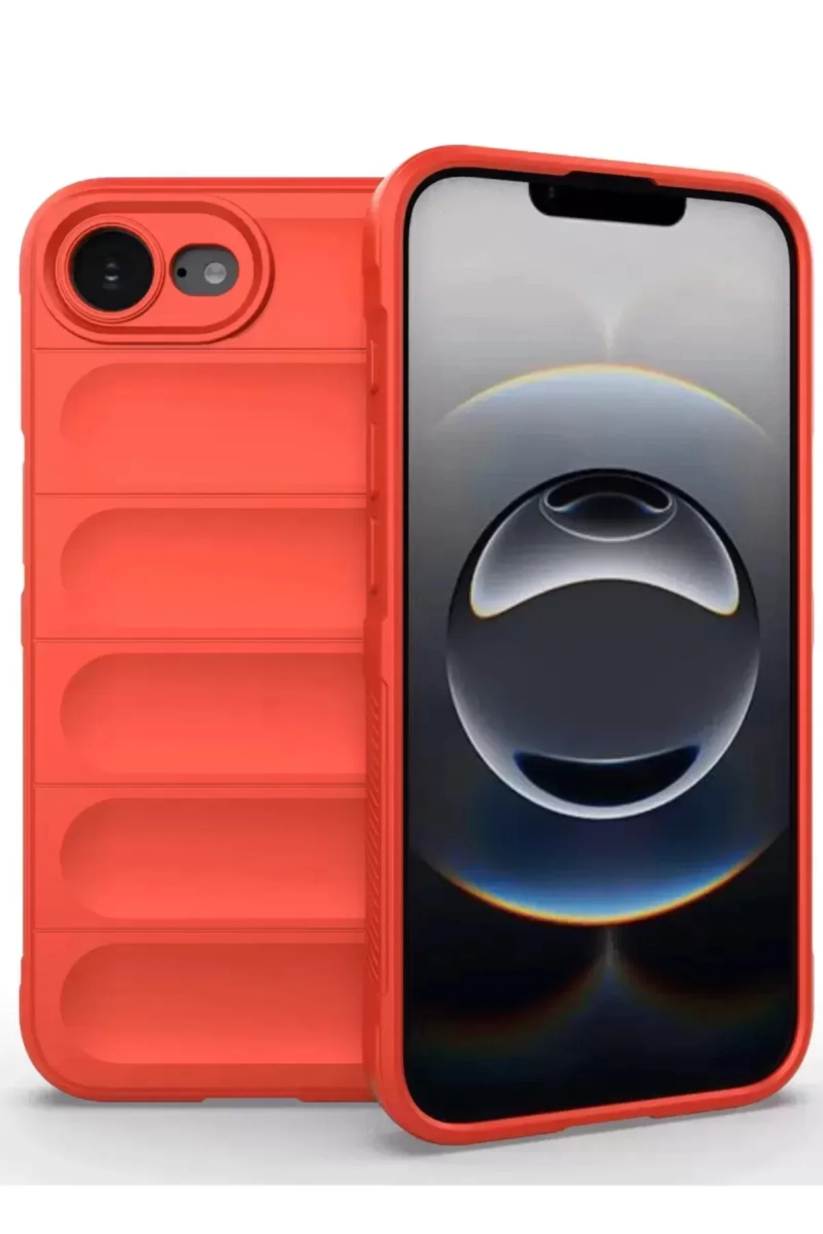 Newface İphone 16e Kılıf Optimum Silikon - Kırmızı