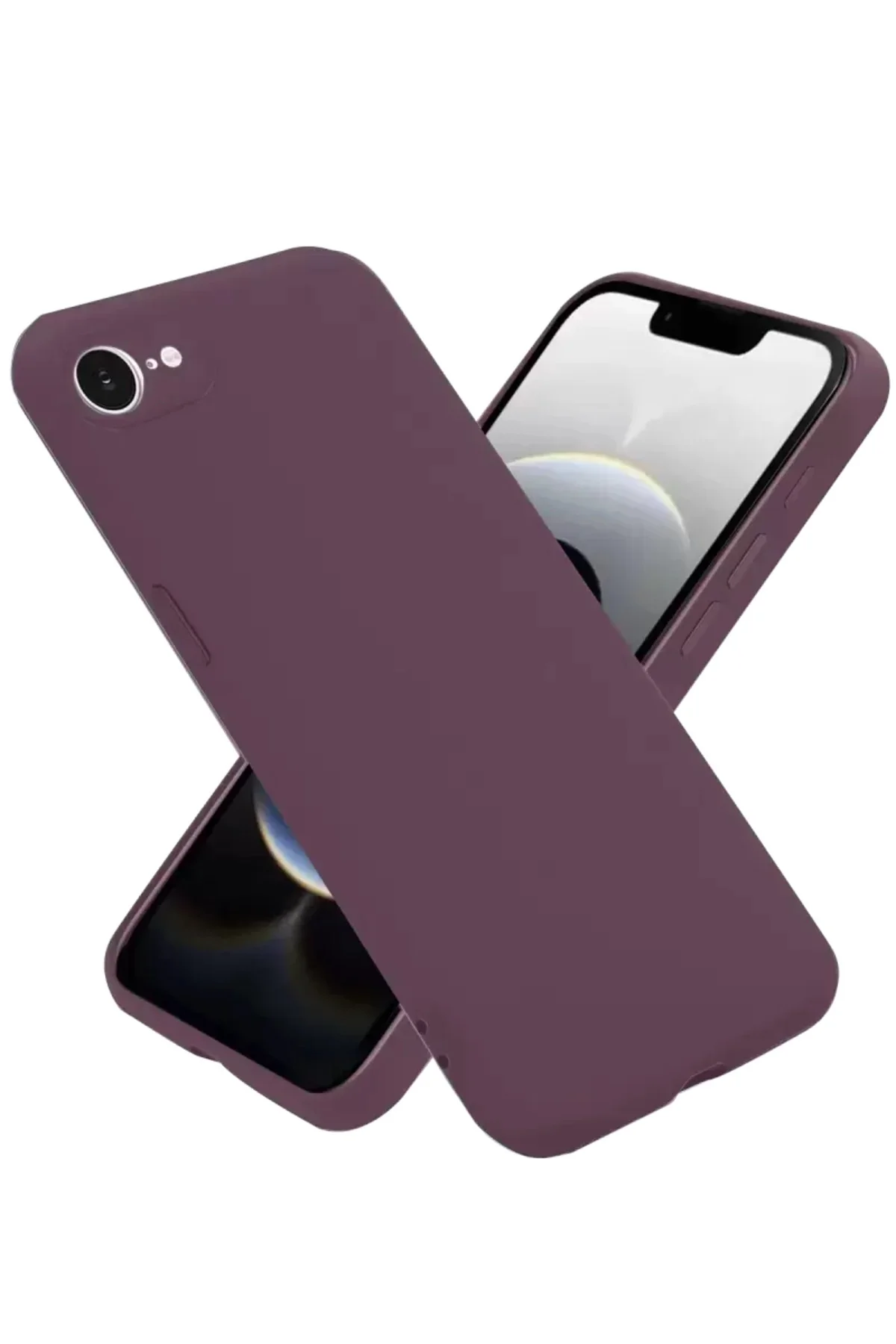 Newface İphone 16e Kılıf First Silikon - Mürdüm