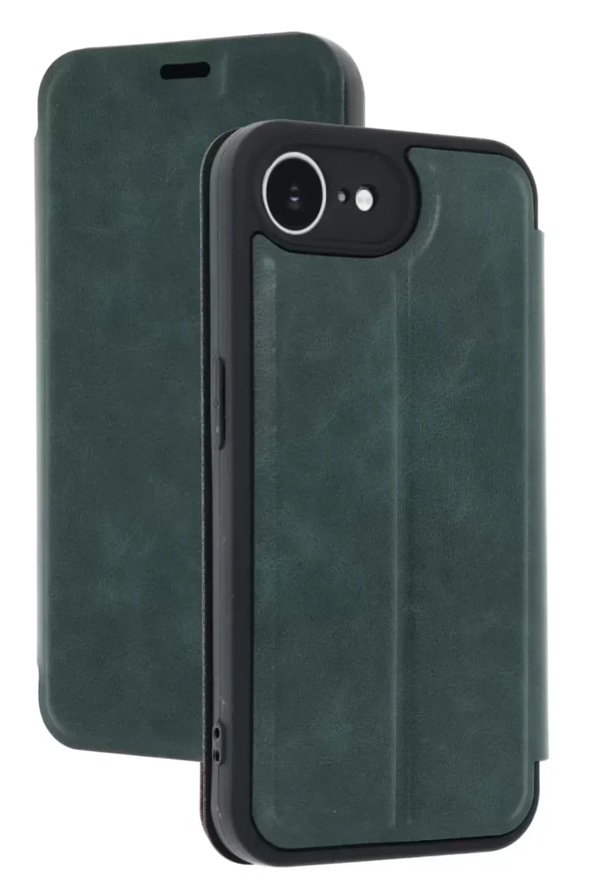 Newface İphone 16e Kılıf Flip Cover - Koyu Yeşil