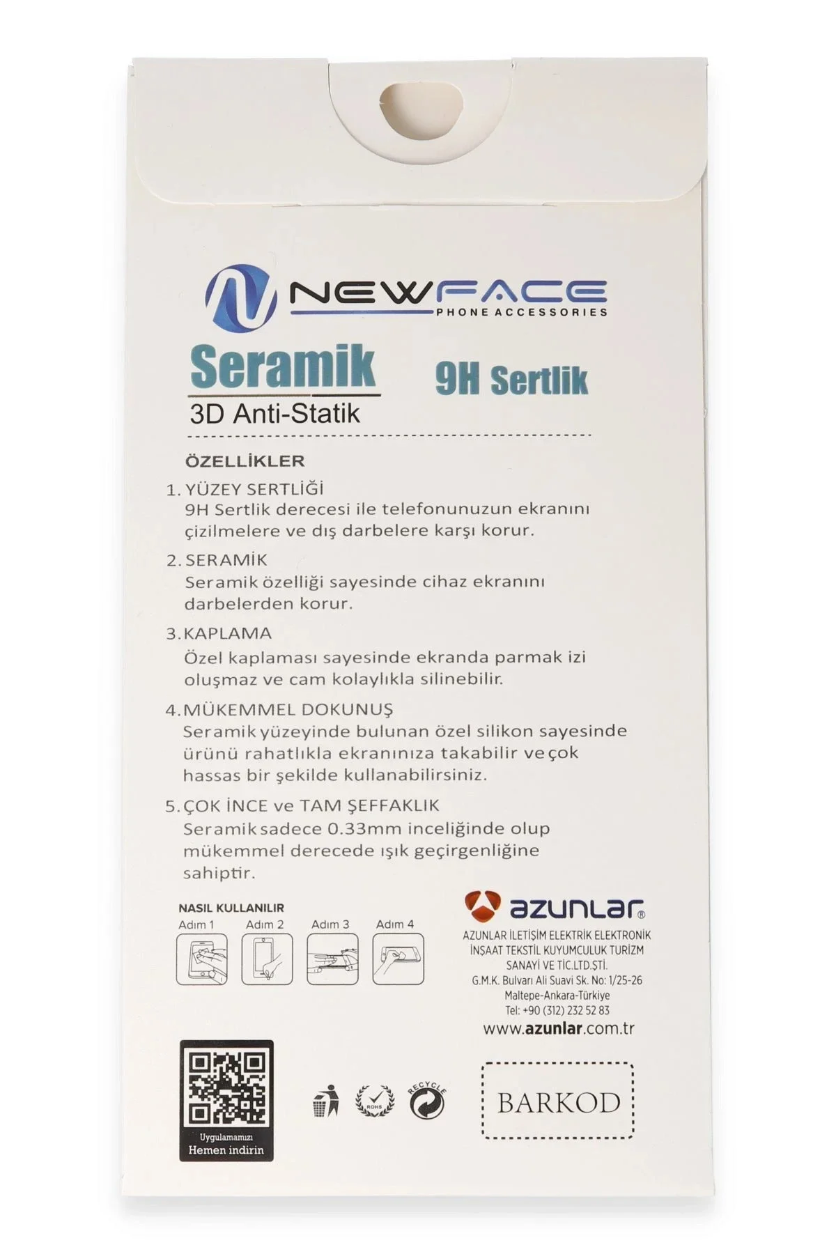 Newface İphone 17 Pro 3d Antistatik Seramik Nano Ekran Koruyucu
