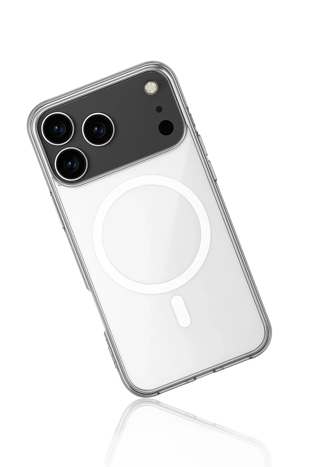 Newface İphone 17 Pro Max Kılıf Magneticsafe Şeffaf Silikon - Şef