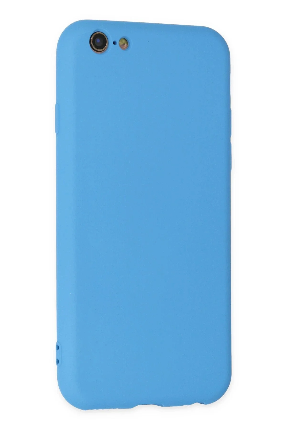 Newface İphone 6 Plus Kılıf Nano İçi Kadife Silikon - Mavi
