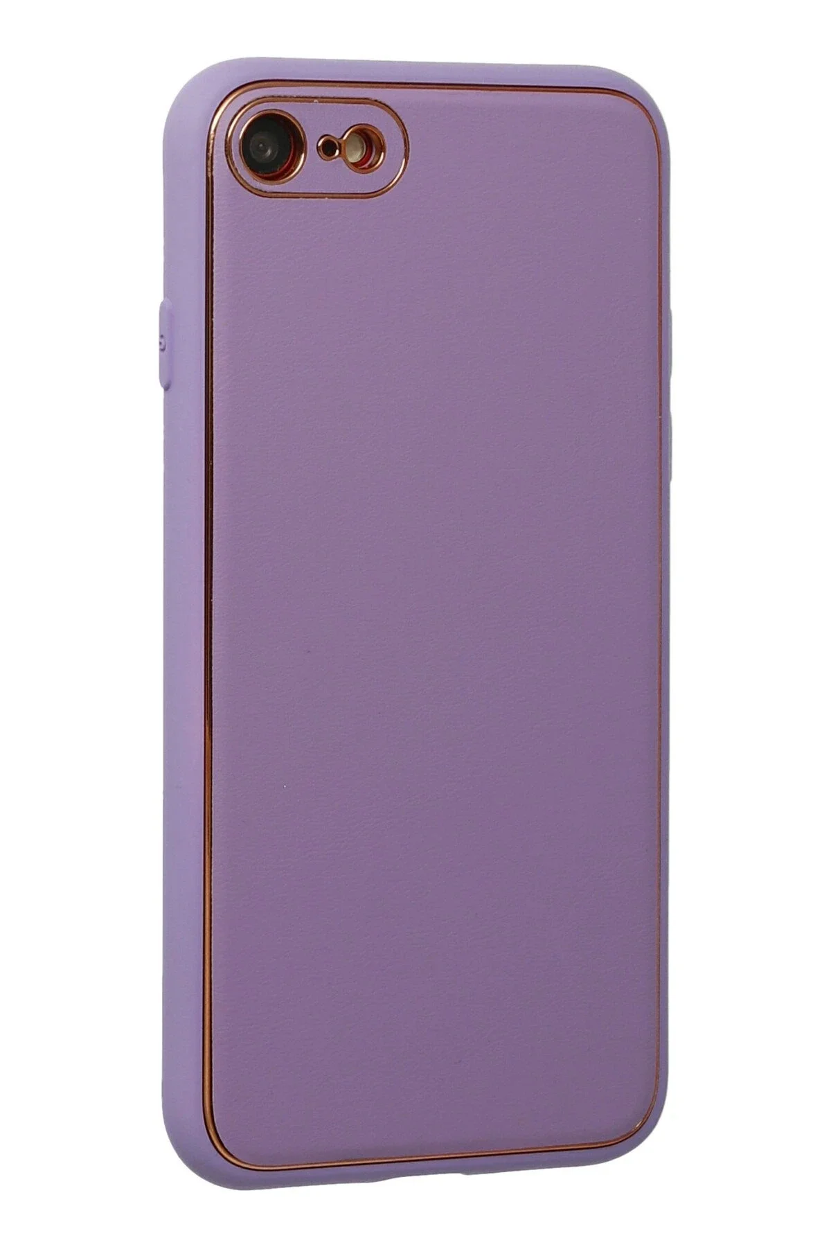Newface İphone 7 Kılıf Coco Deri Silikon Kapak - Lila