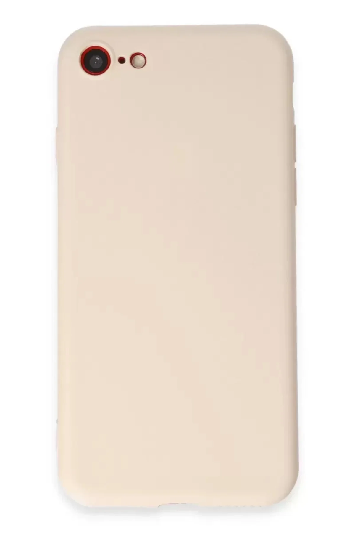 Newface İphone 7 Kılıf First Silikon - Krem