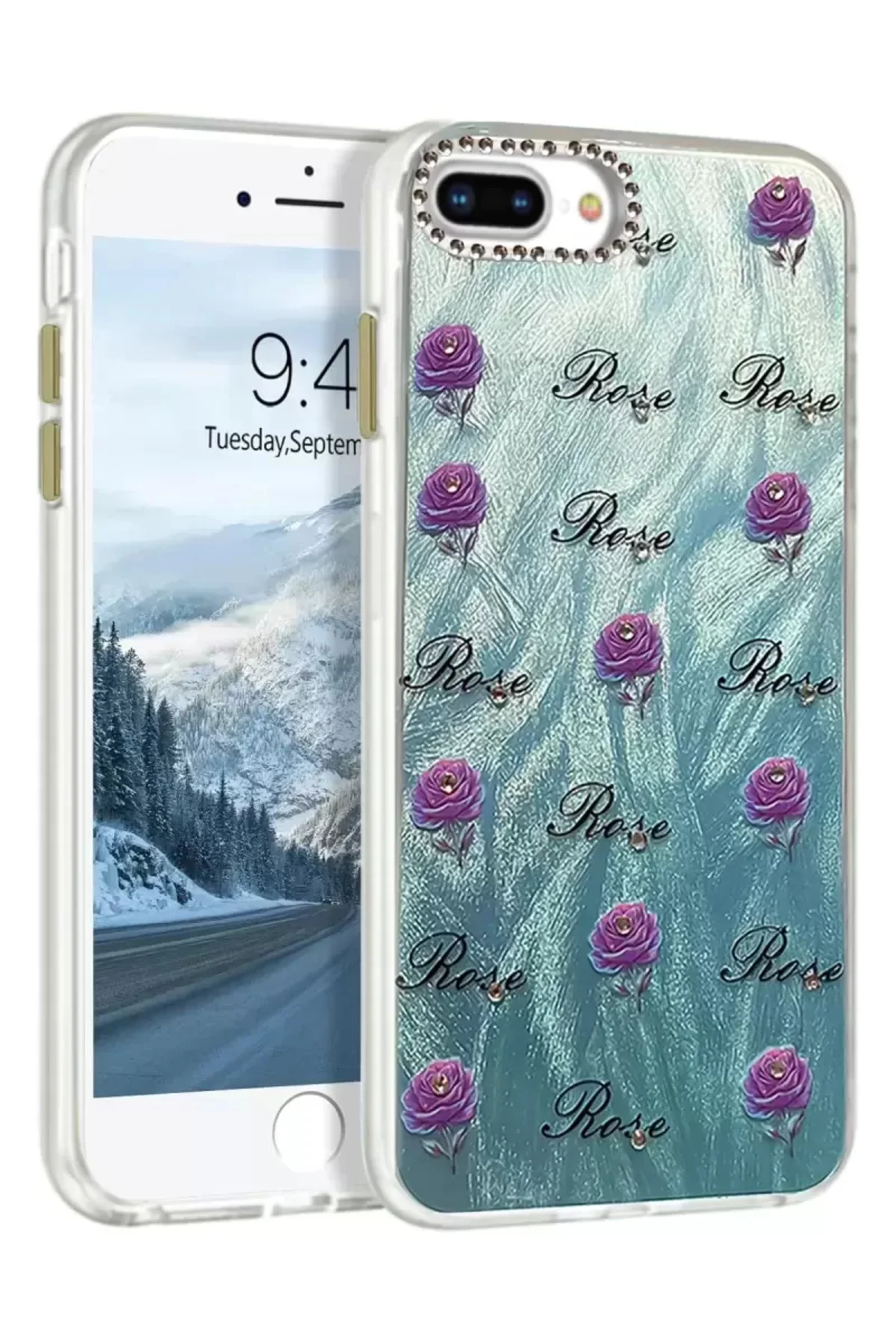 Newface İphone 7 Plus Kılıf Blade Aynalı Desenli Kapak - Desen 9
