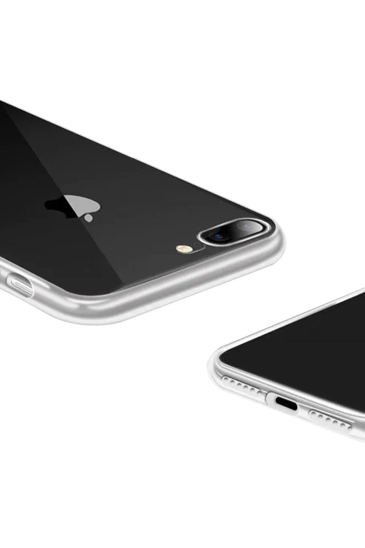 Newface İphone 8 Plus Kılıf Lüx Şeffaf Silikon