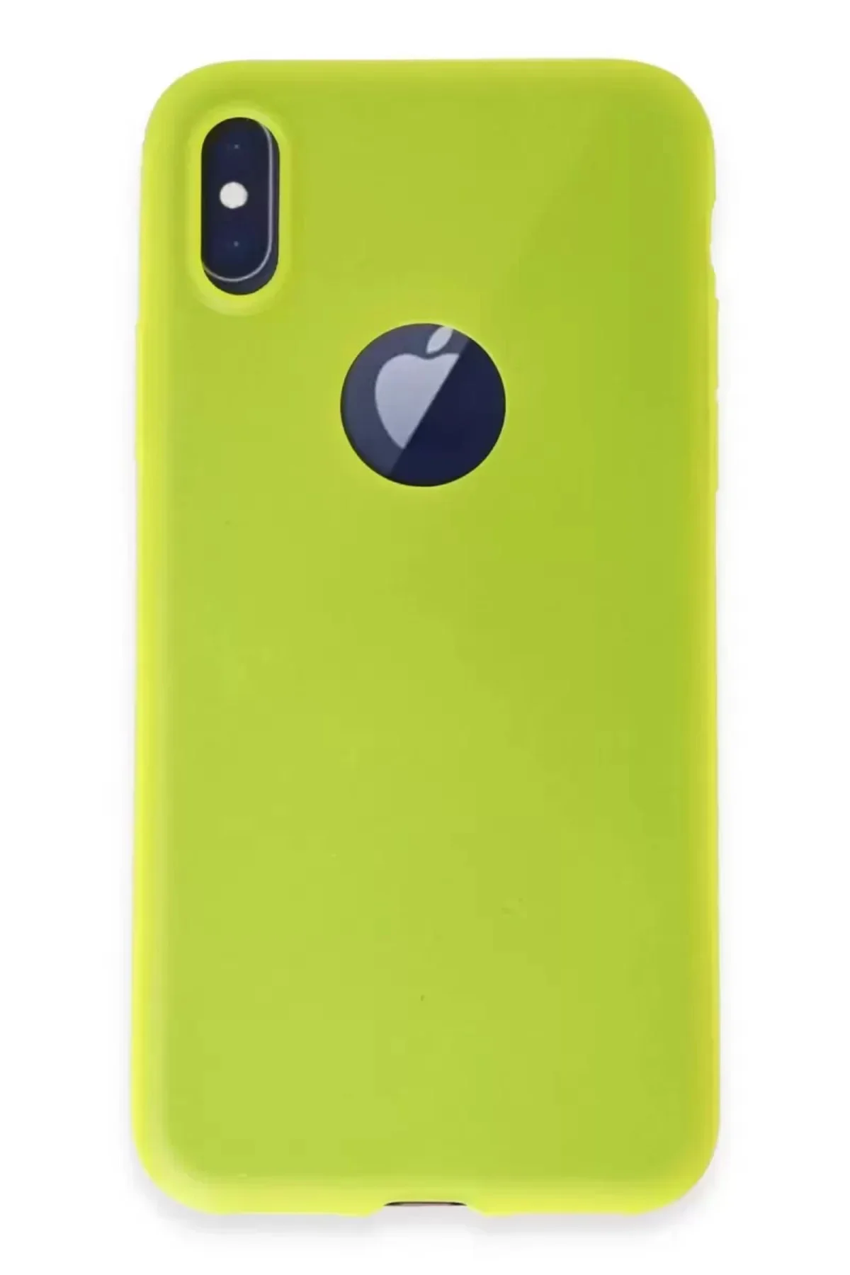 Newface İphone X Kılıf First Silikon - Parlak Sarı