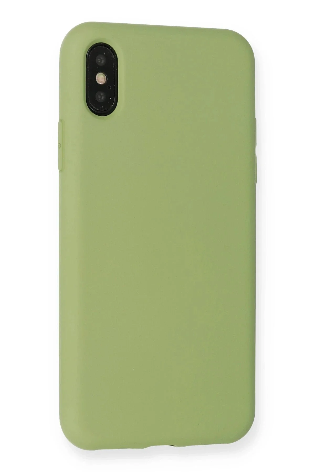 Newface İphone Xs Max Kılıf Nano İçi Kadife Silikon - Yeşil