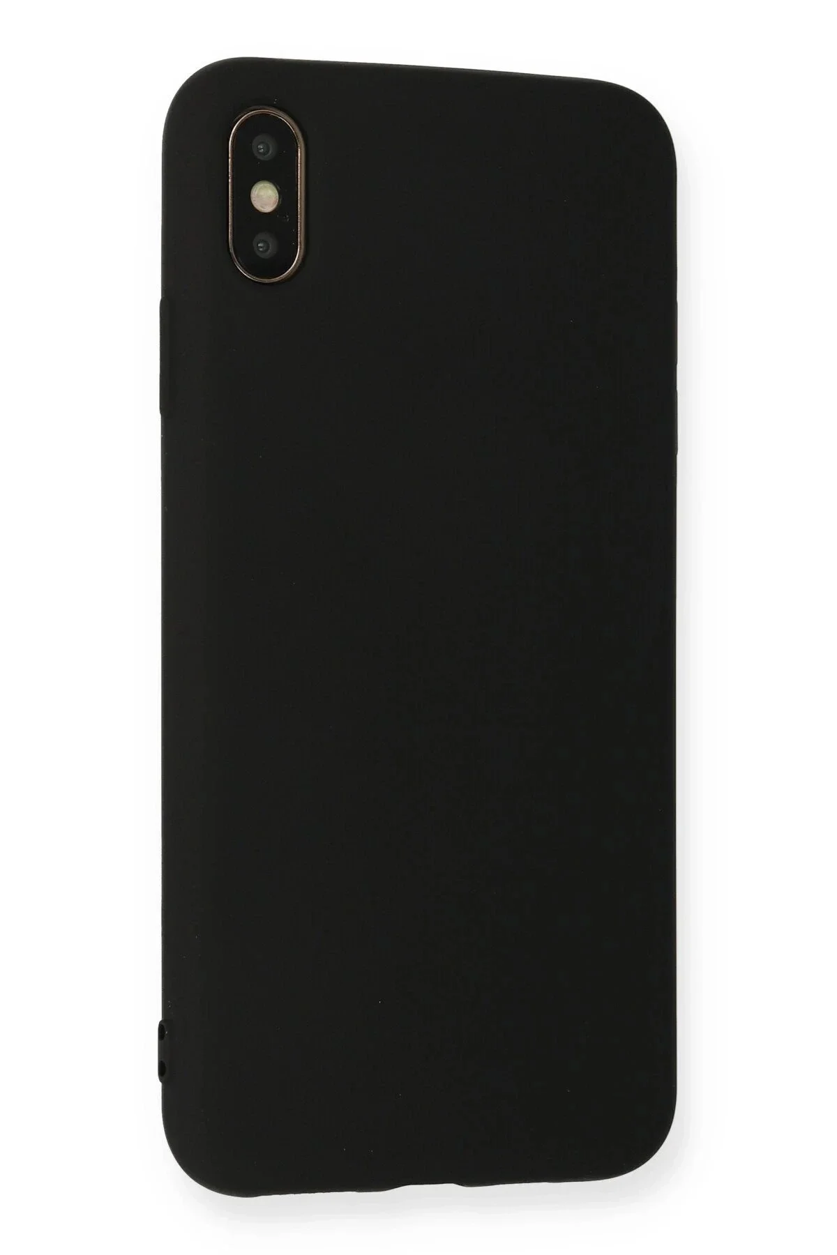 Newface İphone Xs Max Kılıf Nano İçi Kadife Silikon - Siyah