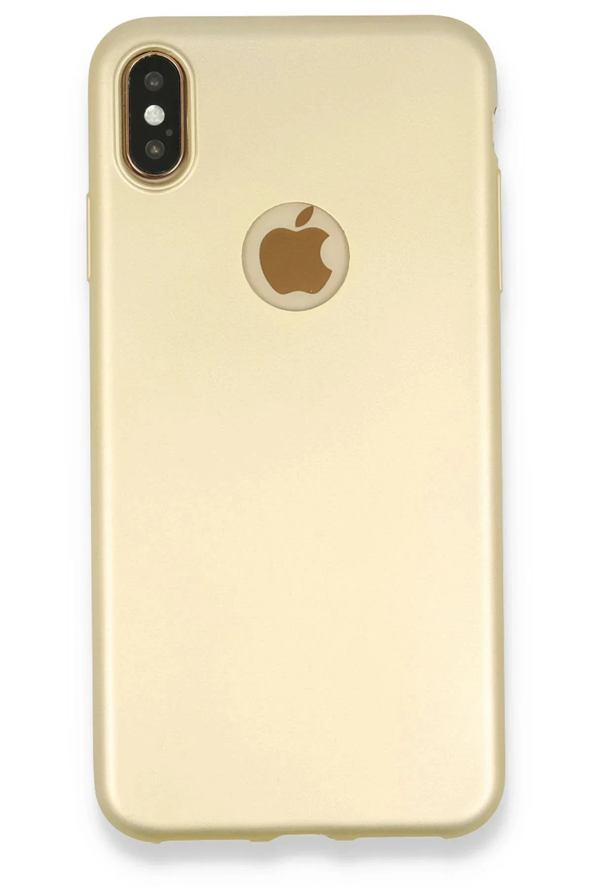 Newface İphone Xs Max Kılıf First Silikon - Gold