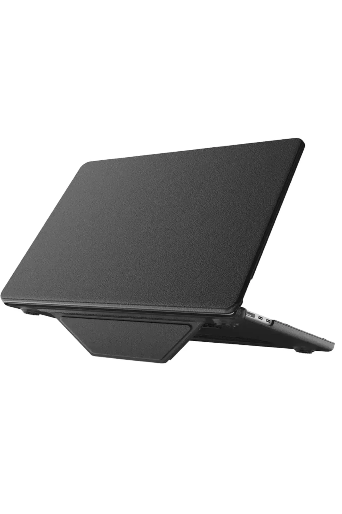 Newface Macbook Air 15 2024 Macbook Deri Kapak - Siyah