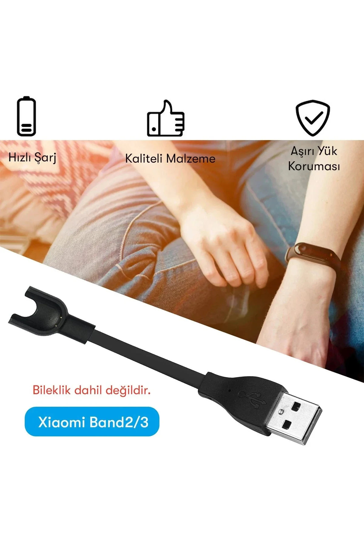 Newface Mc03 Şarj Adaptörü Xiaomi Mi Band 2/3