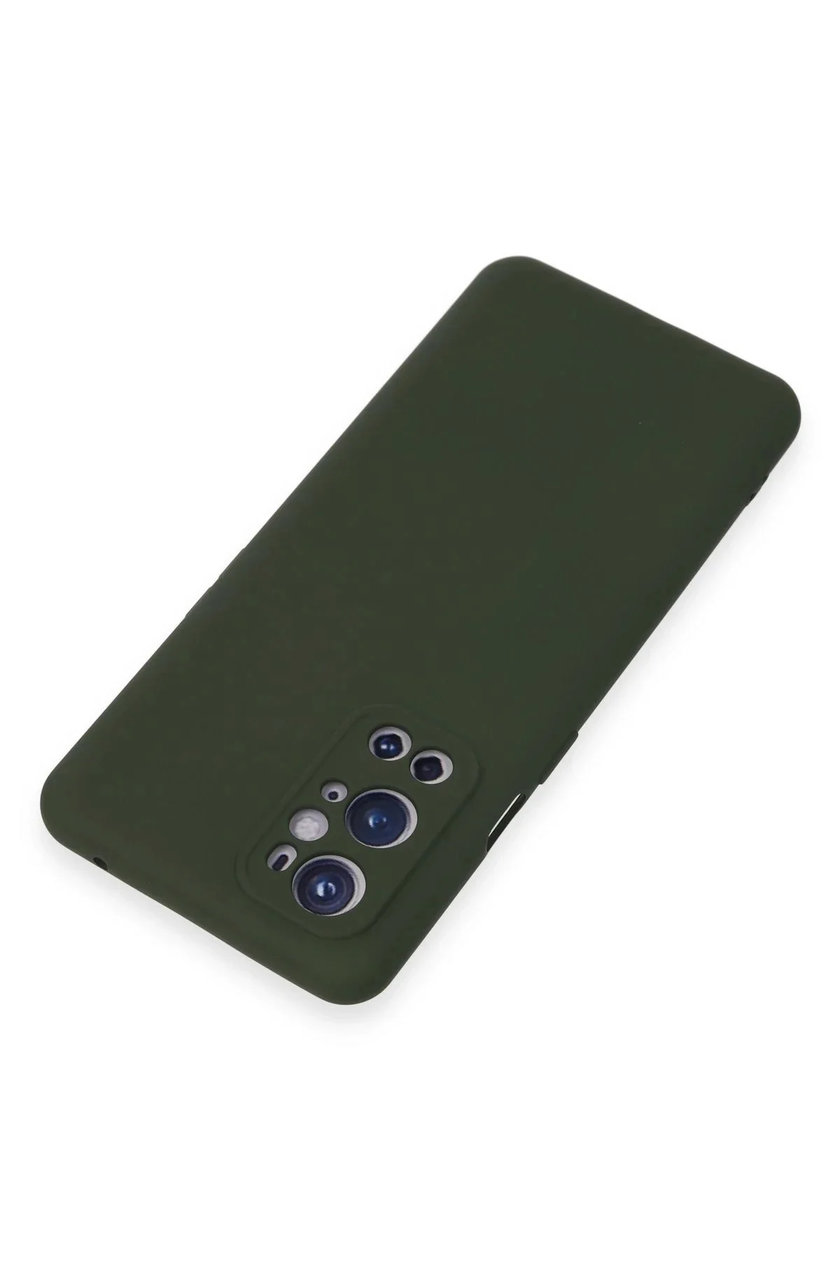 Newface One Plus 9 Pro Kılıf Nano İçi Kadife Silikon - Koyu Yeşil