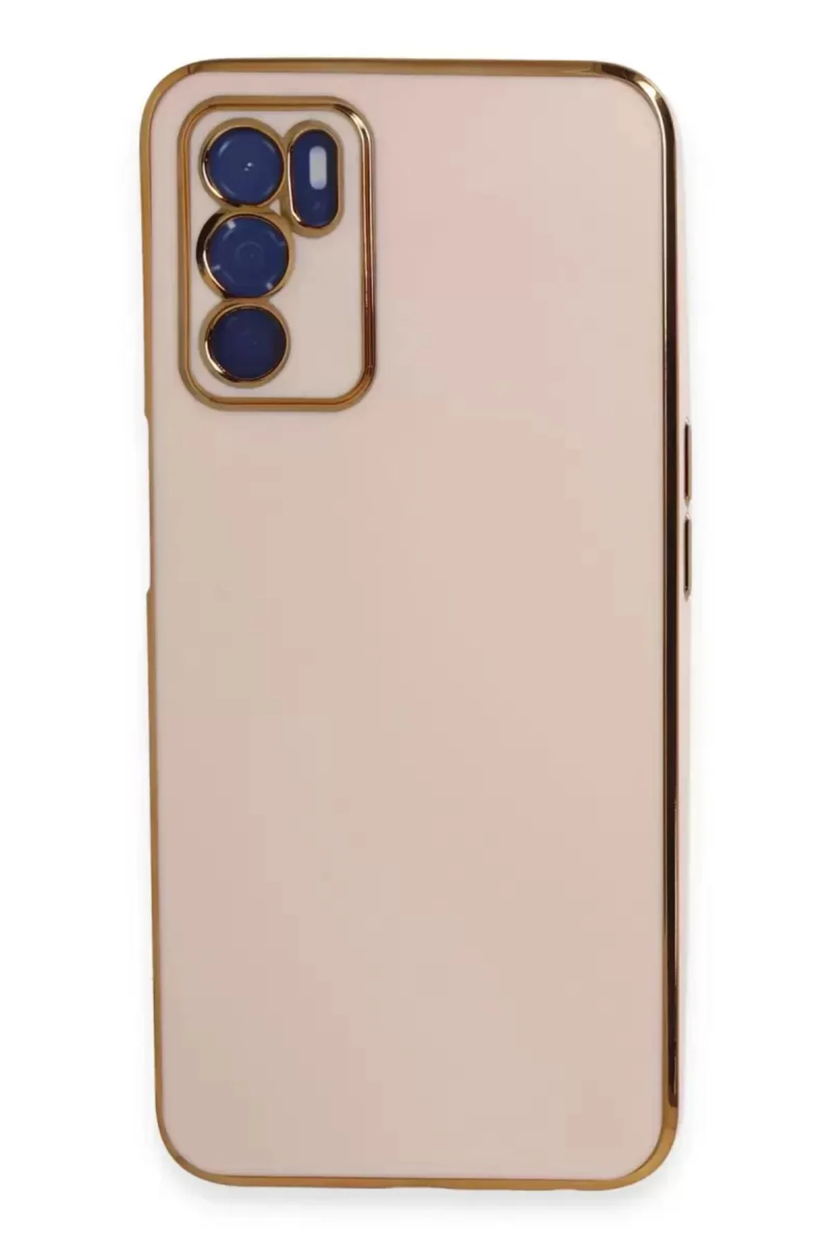 Newface Oppo A16 Kılıf Volet Silikon - Pembe