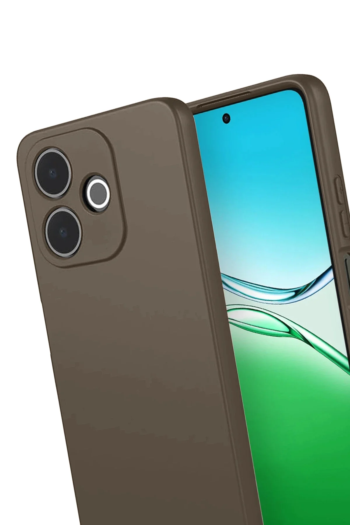 Newface Oppo A5 Pro 4g First Silikon - Kahverengi
