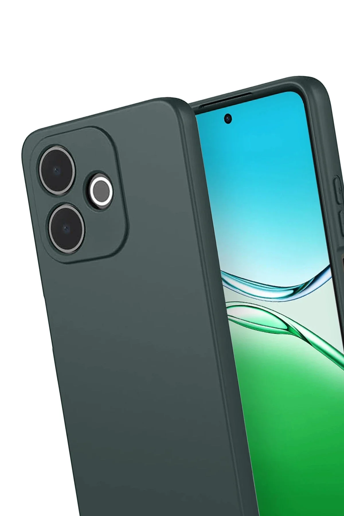 Newface Oppo A5 Pro 4g First Silikon - Koyu Yeşil
