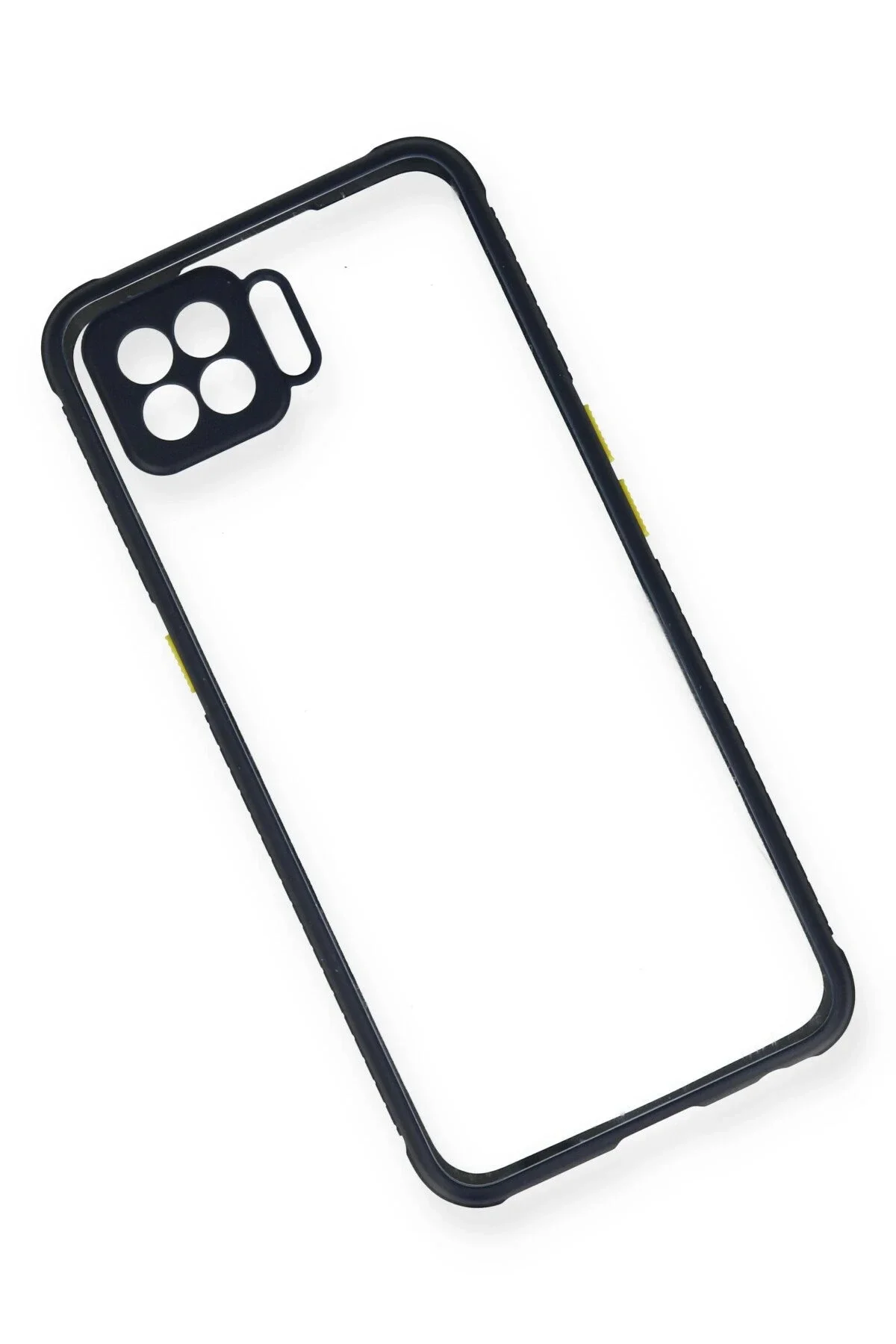 Newface Oppo A73 Kılıf Miami Şeffaf Silikon - Lacivert