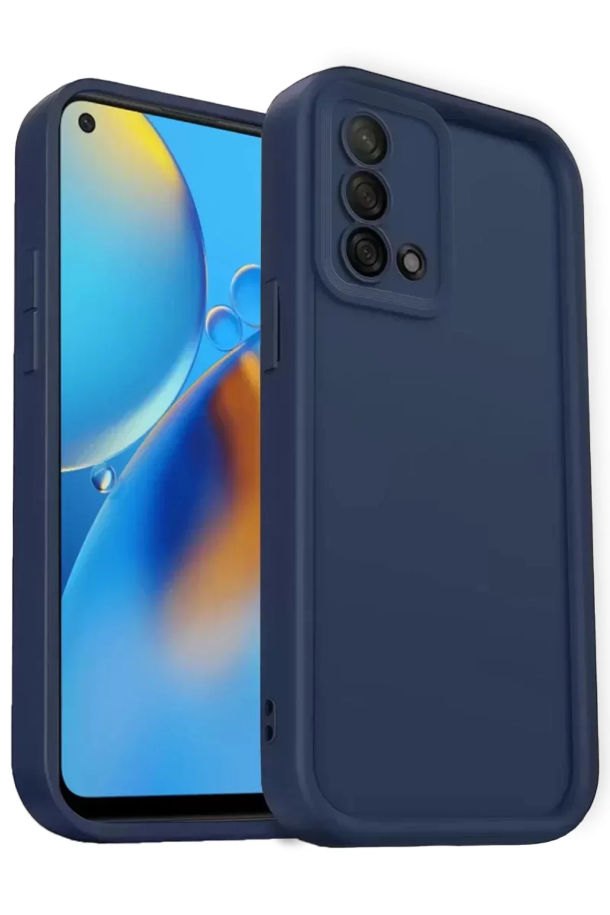 Newface Oppo A74 4g Kılıf Viera Silikon - Lacivert