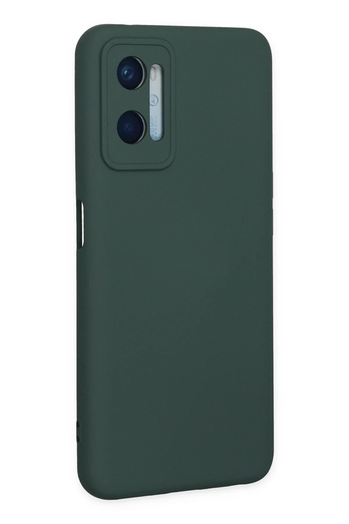 Newface Oppo A96 Kılıf Nano İçi Kadife Silikon - Koyu Yeşil