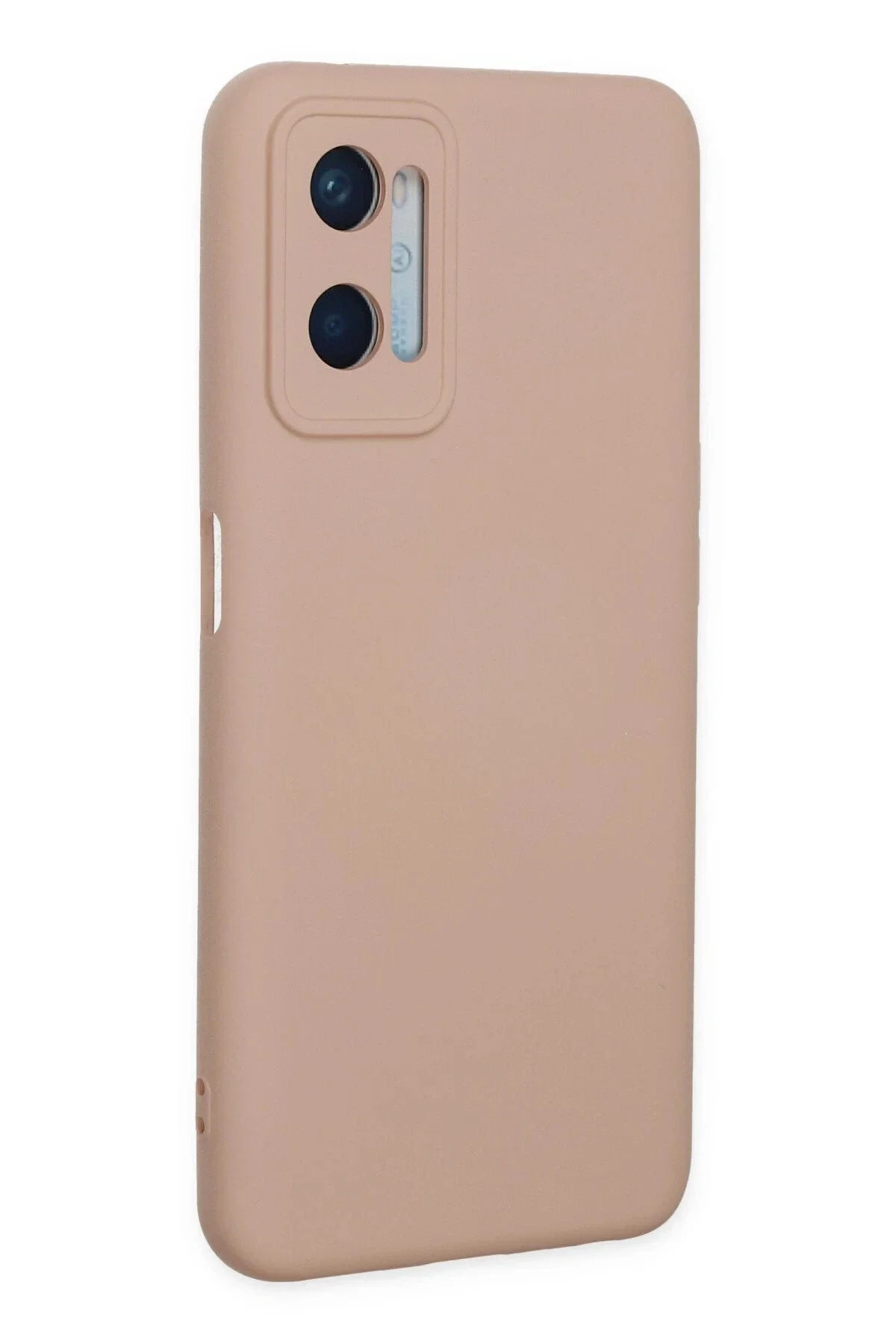 Newface Oppo A96 Kılıf Nano İçi Kadife Silikon - Pudra