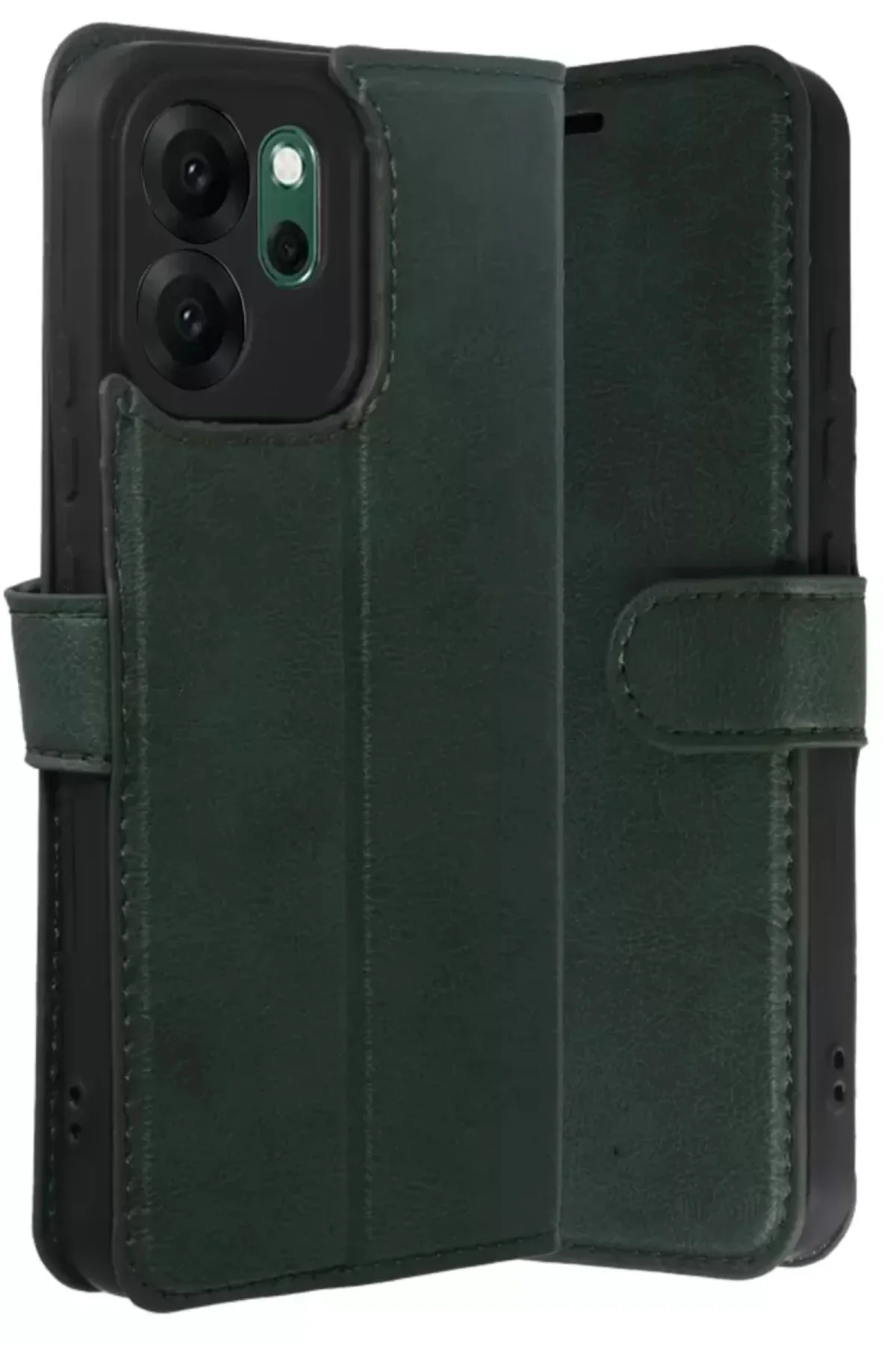 Newface Oppo Reno 14f Trend S Plus Kapaklı Kılıf - Yeşil