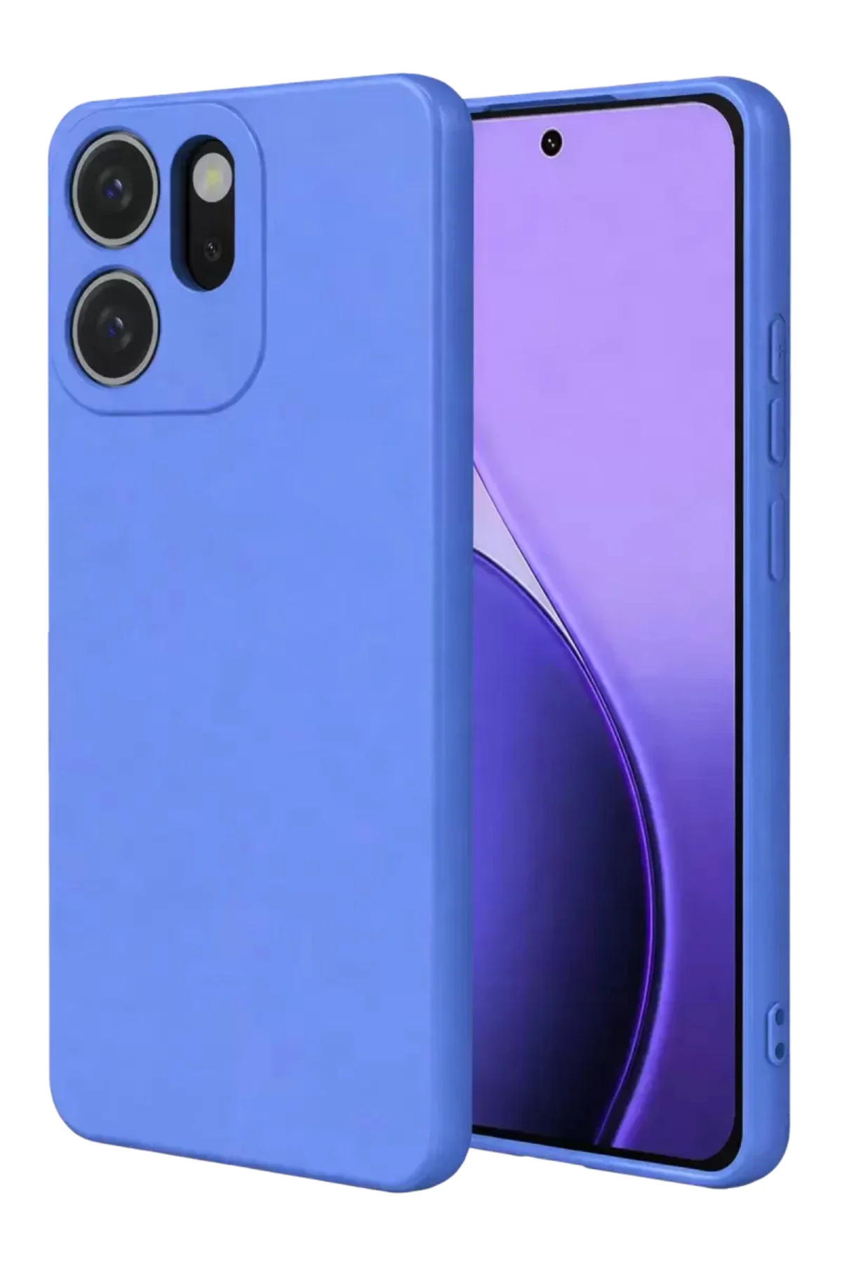 Newface Oppo Reno 14f First Silikon - Mavi