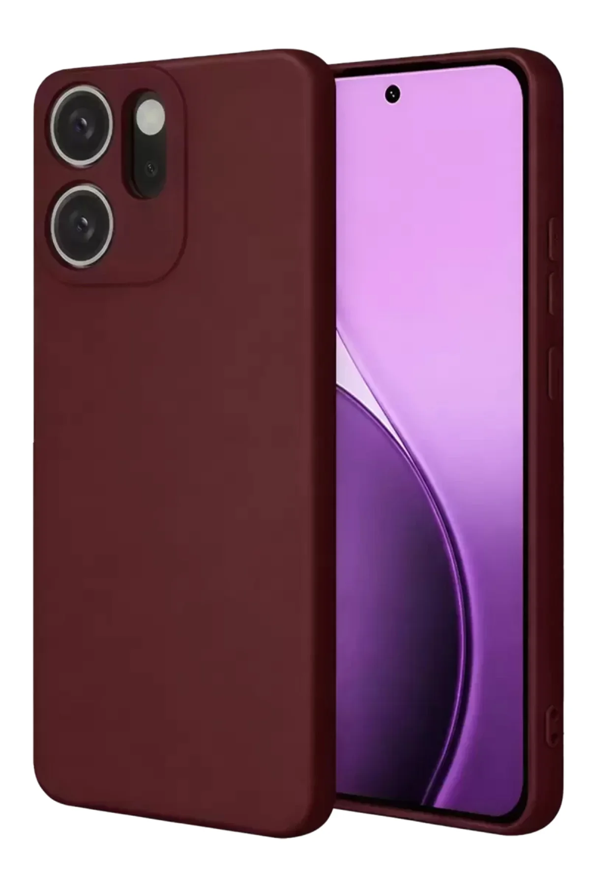 Newface Oppo Reno 14f First Silikon - Bordo