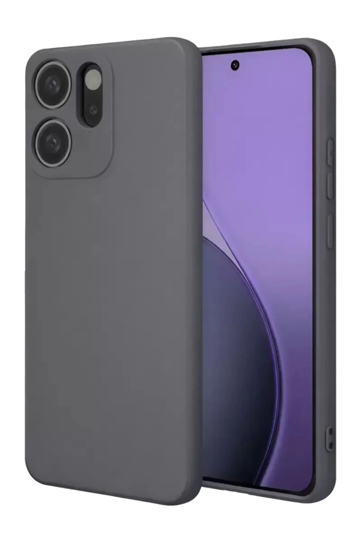 Newface Oppo Reno 14f First Silikon - Gri