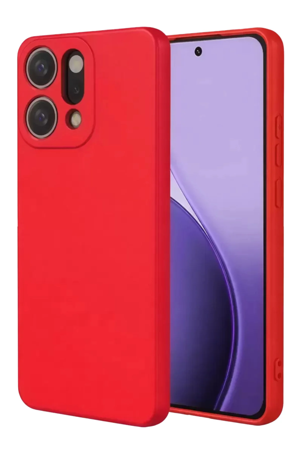 Newface Oppo Reno 14 First Silikon - Kırmızı