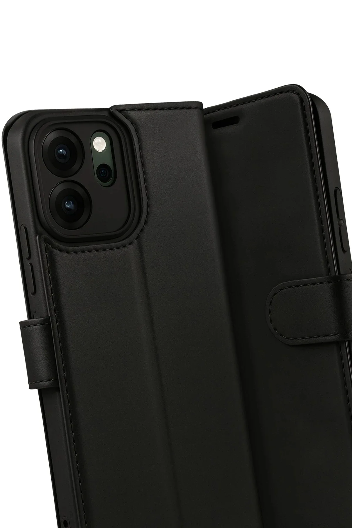 Newface Oppo Reno 14f Trend S Plus Kapaklı Kılıf - Siyah