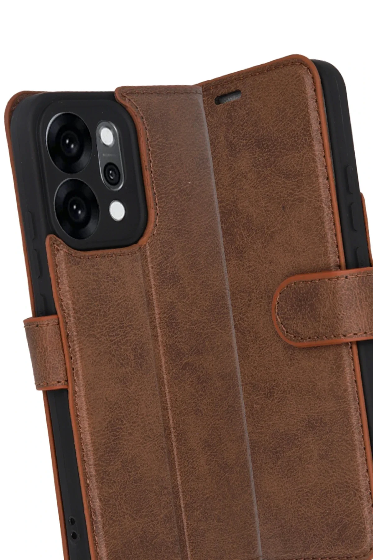Newface Oppo Reno 14 Trend S Plus Kapaklı Kılıf - Taba